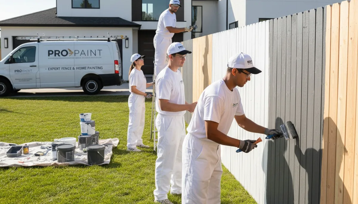 Professional fence painting in Oakland, CA enhancing curb appeal with durable protective coatings